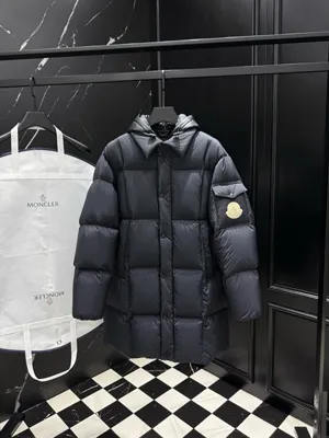MoncIer Alize ブラック カップルズ フード付き ロングダウンジャケット 超暖かい  (J20911C00002596TM)